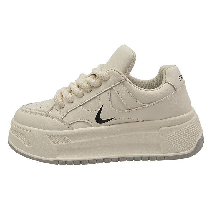 Damen modische Sneaker mit hohem Plateau und atmungsaktiver Obermaterial von Echo Archiv