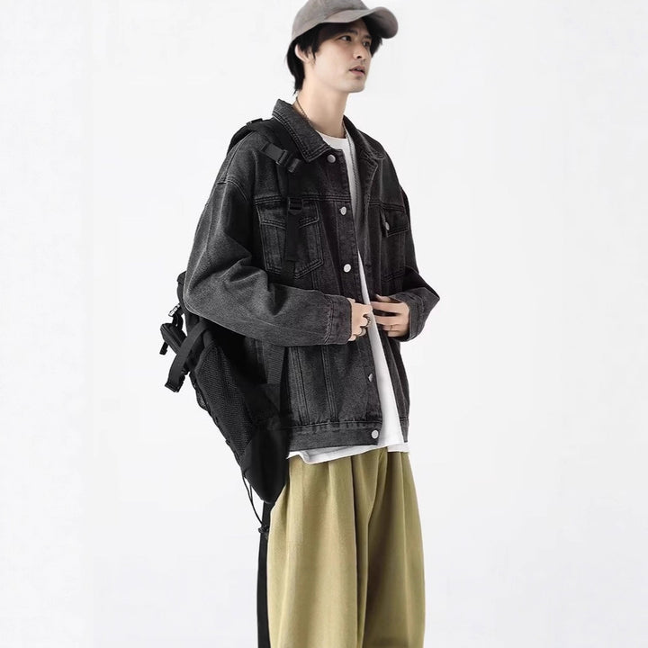 Herren Lässige Jeansjacke Echoarchiv