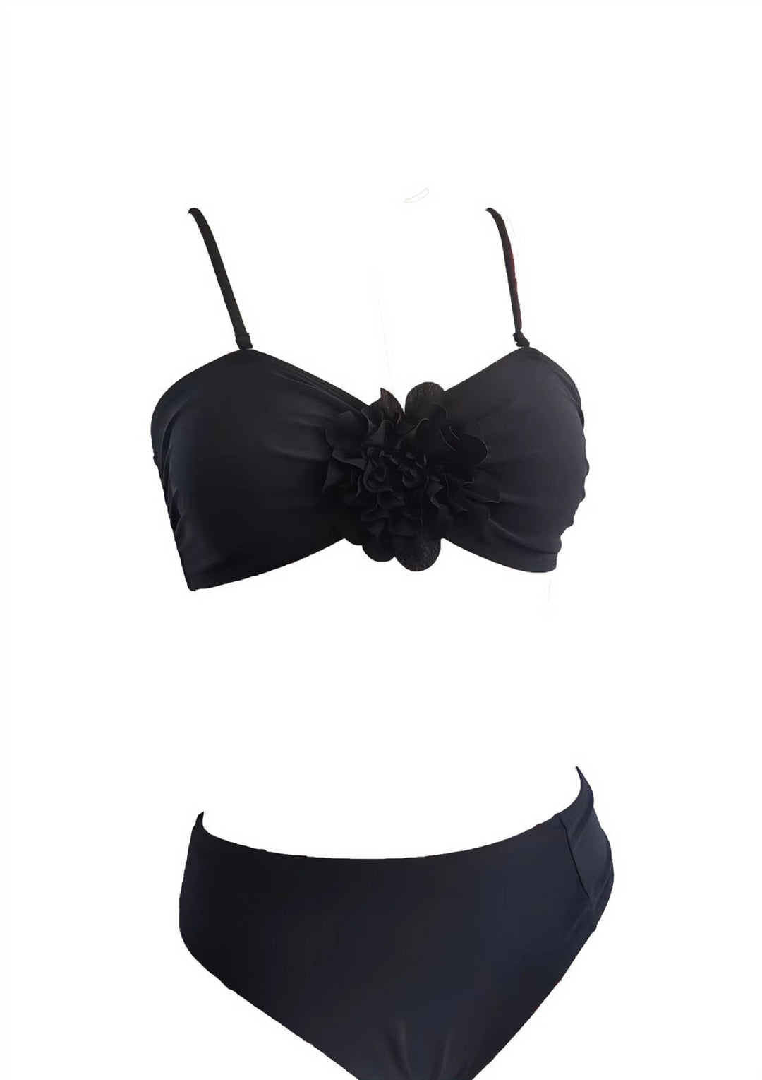Damen Bandeau-Bikini mit blütenförmigen Details Echo Archiv