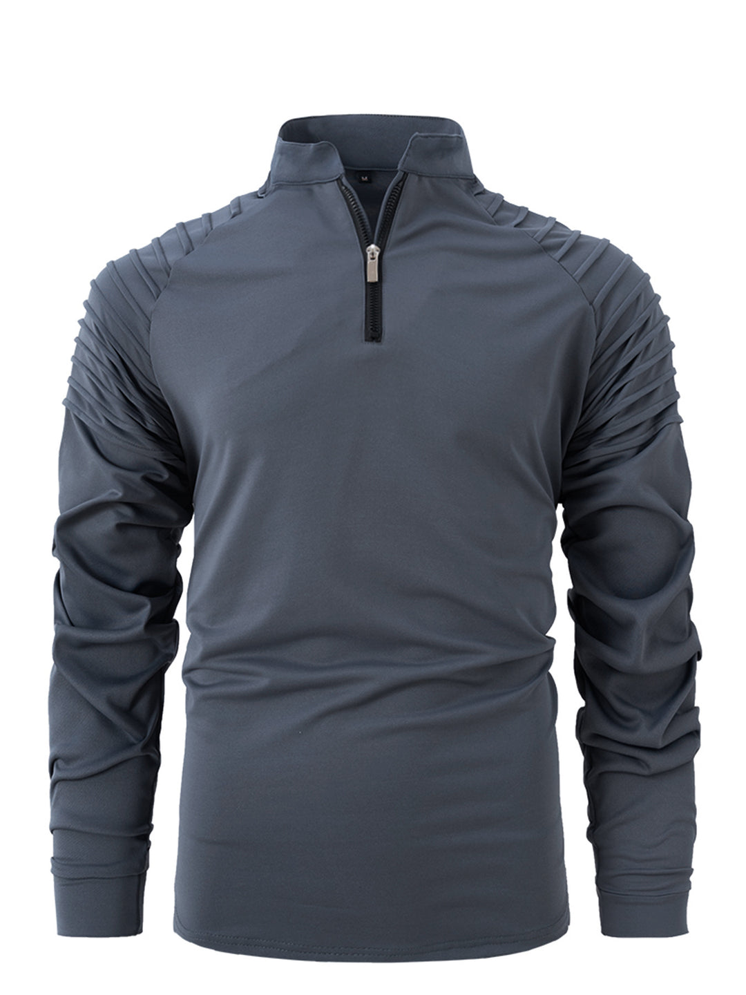 Herren Sportlicher Langarm-Zip-Hemd mit ergonomischem Schnitt Echoarchiv
