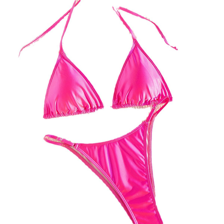 Damen Bikiniset mit verstellbaren Trägern und glänzendem Finish Echo Archiv