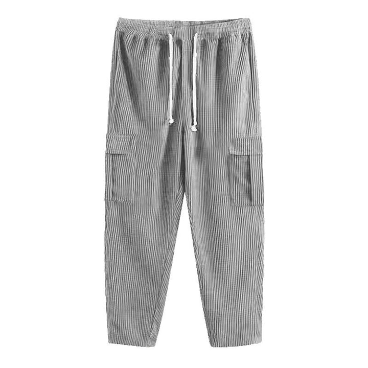 Herren lässige Cargo-Hose mit seitlichen Taschen und elastischem Bund Echoarchiv