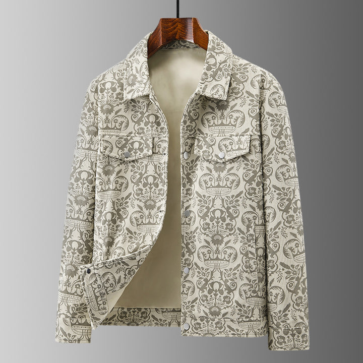 Damen Elegante Utility-Jacke mit floralem Muster Echo Archiv