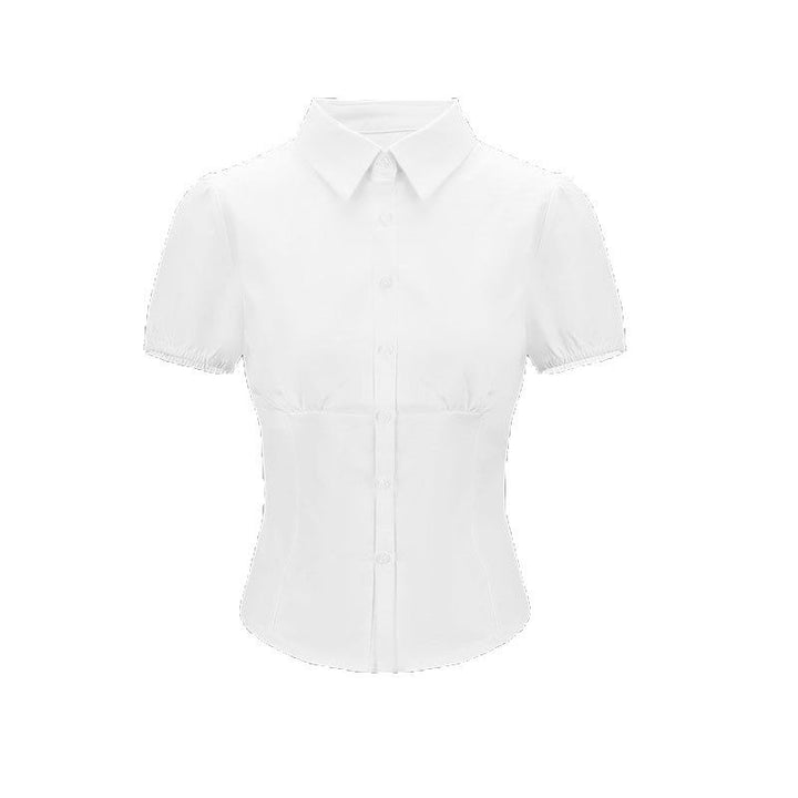 Damen Bluse mit Puffärmeln und taillierter Passform Echo Archiv