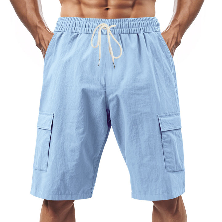 Herren Cargo-Shorts mit elastischem Bund und Funktionalen Taschen Echoarchiv