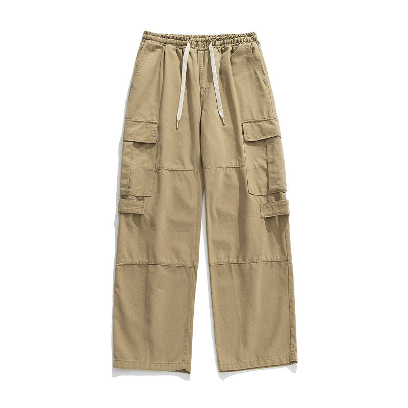 Unisex Weite Cargo-Freizeithose mit elastischem Bund, Tunnelzug und mehrfachen Klappentaschen Echo Archiv