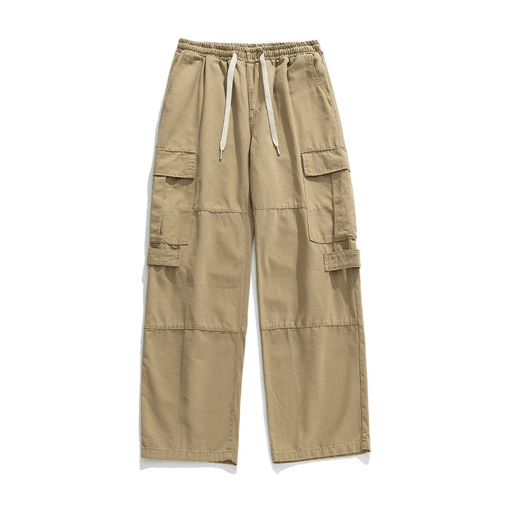 Unisex Weite Cargo-Freizeithose mit elastischem Bund, Tunnelzug und mehrfachen Klappentaschen Echo Archiv