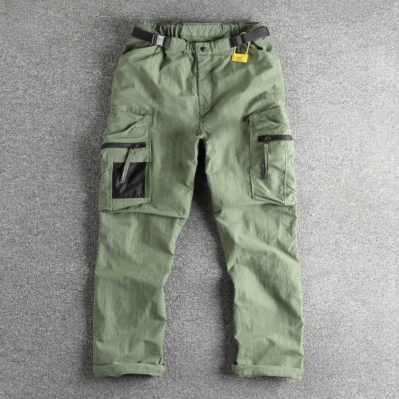 Herren Cargo-Hose mit multifunktionalen Taschen und verstellbarem Bund Echoarchiv