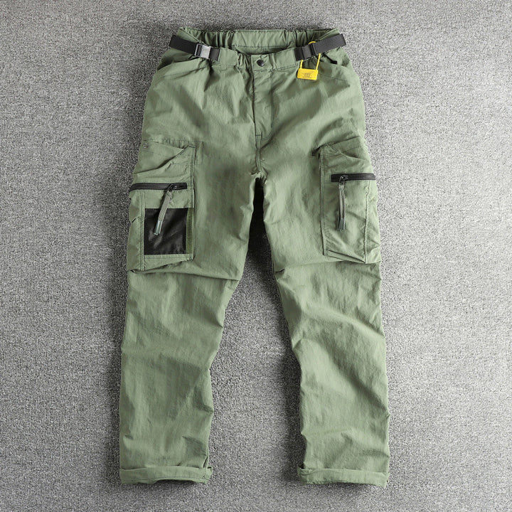 Herren Cargo-Hose mit multifunktionalen Taschen und verstellbarem Bund Echoarchiv