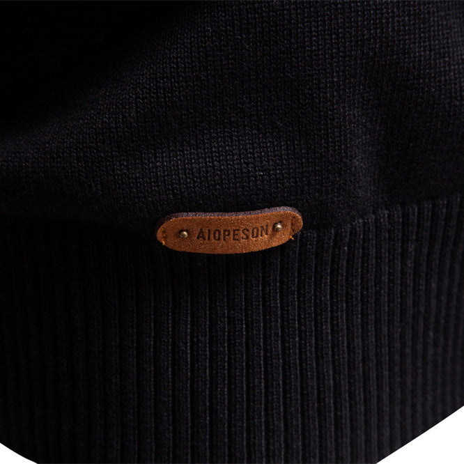 Herren Pullover mit Stehkragen und Reißverschluss Echoarchiv