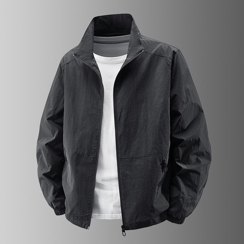Herren Ultralight Technical Blousonjacke mit elastischen Bündchen, verdeckten Reißverschlusstaschen & atmungsaktivem Nylonmix Echo Archiv