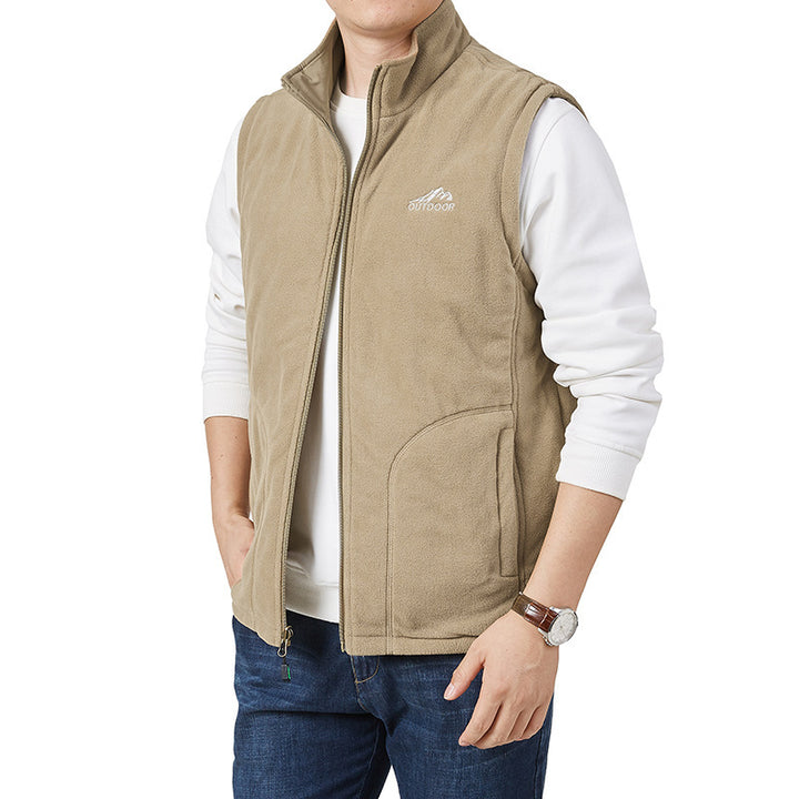 Herren Fleece-Weste mit hohem Kragen Echo Archive