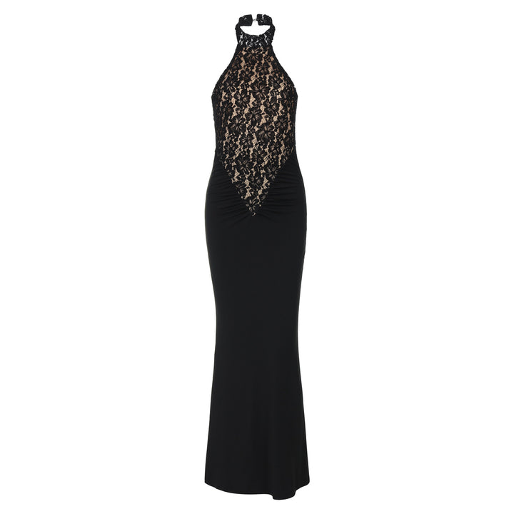 Damen Elegantes Abendkleid mit Spitzenoberteil Echo Archiv