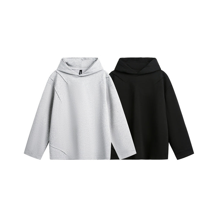 Unisex Oversize-Kapuzenpullover aus leichter French-Terry mit markanten Abnähern Echoarchiv