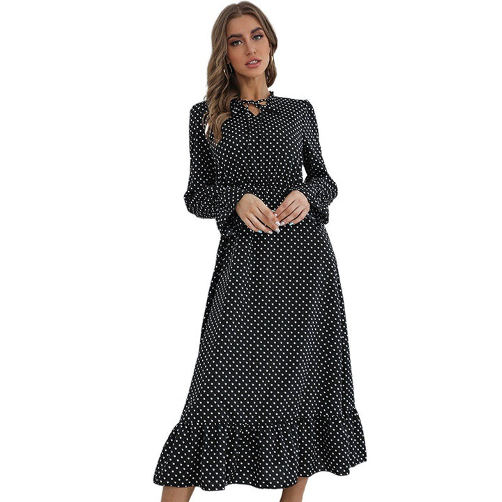 Damen Elegantes Midikleid mit Punktmuster Echo Archiv
