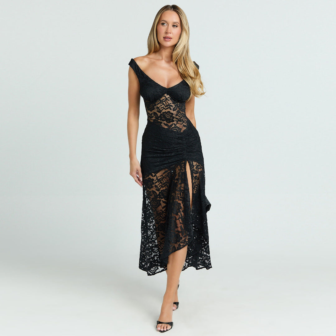 Damen Spitzenkleid im vorteilhaften Schnitt Echo Archiv