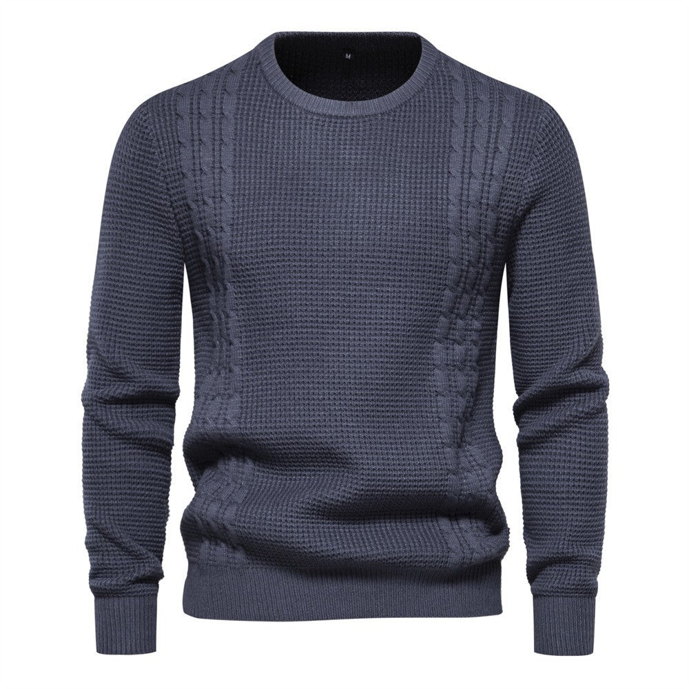 Herren Strickpullover mit modernem Strukturdesign Echoarchiv