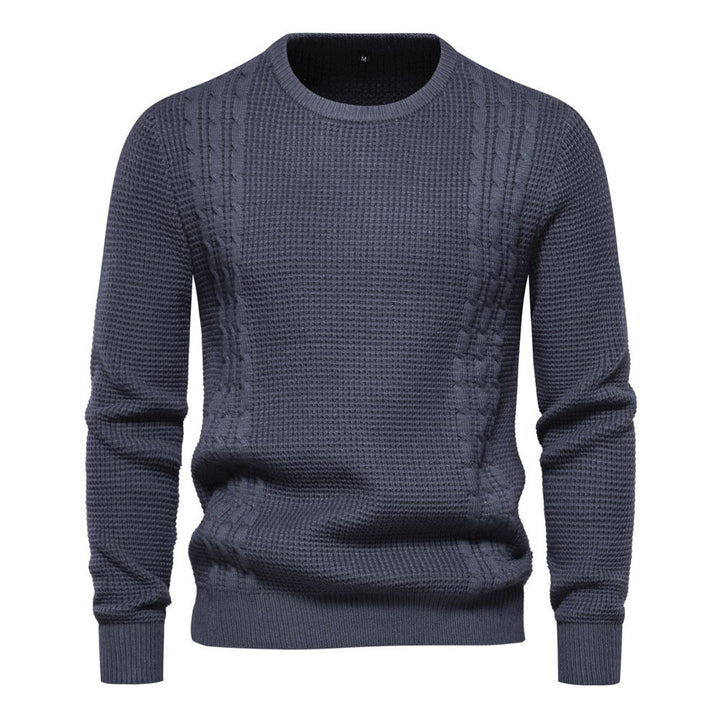 Herren Strickpullover mit modernem Strukturdesign Echoarchiv