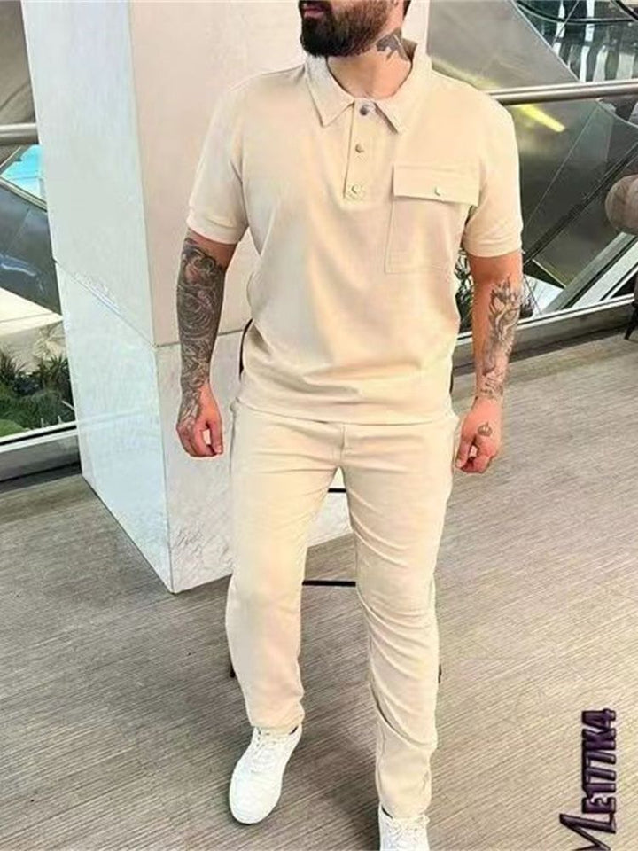 Stylisches Polo- und Hosen-Set für Herren Echoarchiv
