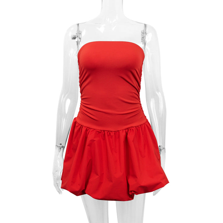 Damen Figurumspielendes Minikleid mit Raffung und voluminösem Rock Echo Archiv