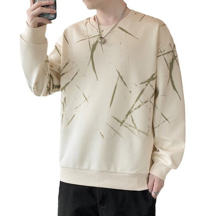 Herren Sweatshirt mit abstraktem Print, Rundhalsausschnitt und relaxed Fit Echo Archiv