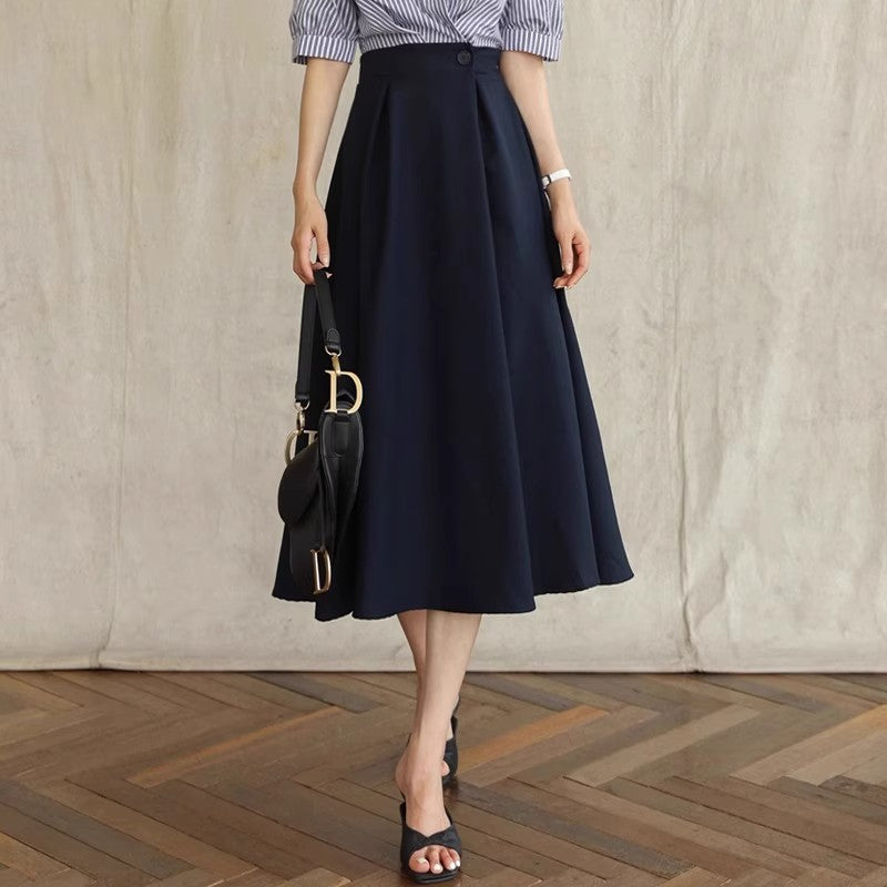 Damen Eleganter A-Linien Midi-Rock Echoarchiv