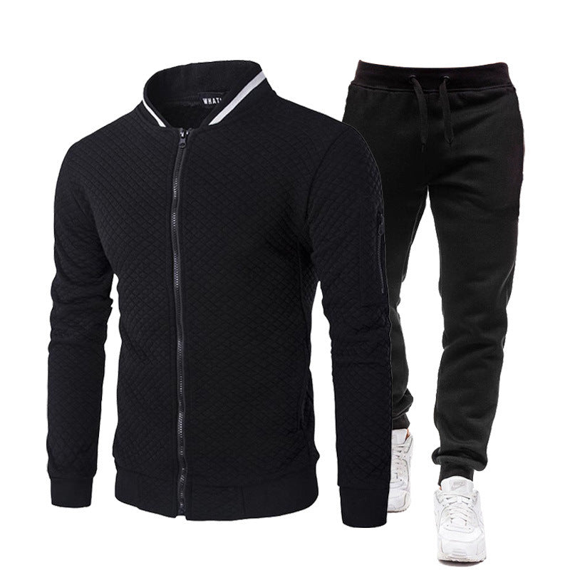 Herren modische Trainingsjacke mit Stehkragen und Sporthose Echoarchiv