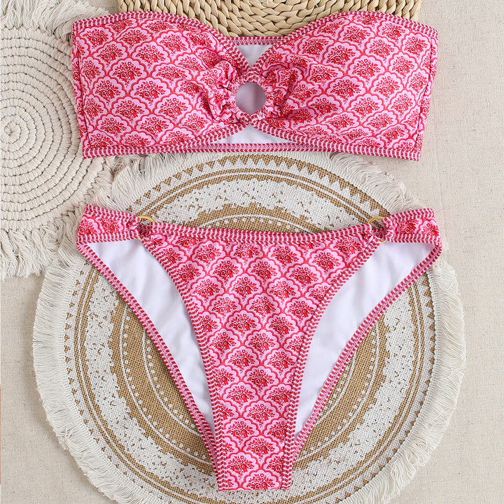 Damen Bandeau Badeanzug Set Echo Archiv