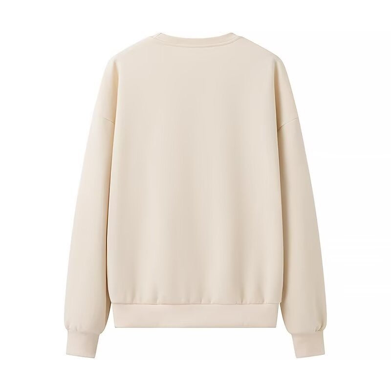 Damen Oversize-Sweatshirt mit dekorativer Schleifenapplikation Echo Archiv