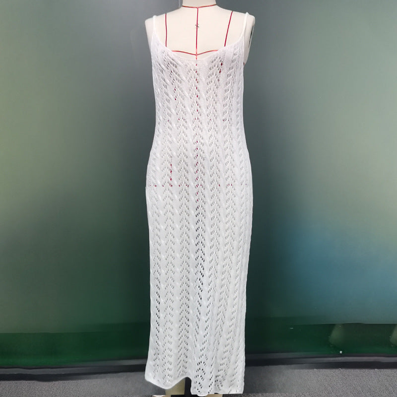 Damen eleganter und transparenter Häkel-Strandüberwurf Echo Archiv