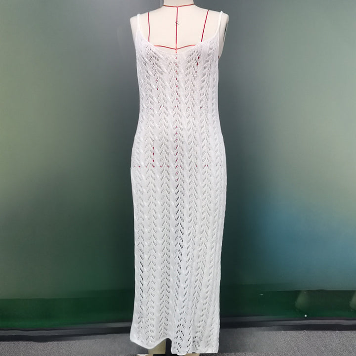 Damen eleganter und transparenter Häkel-Strandüberwurf Echo Archiv