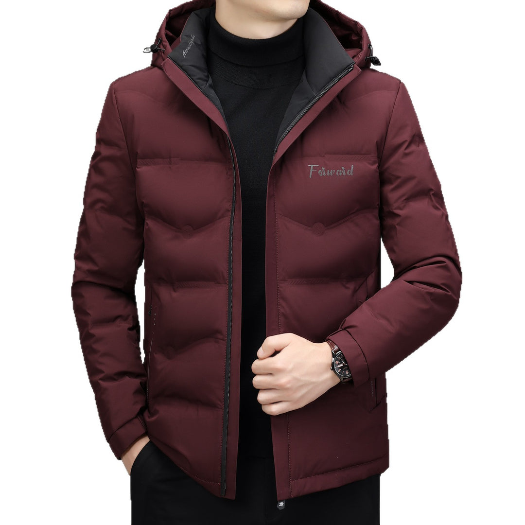 Herren Steppjacke mit Kapuze und schlanker Thermofütterung – Marzano