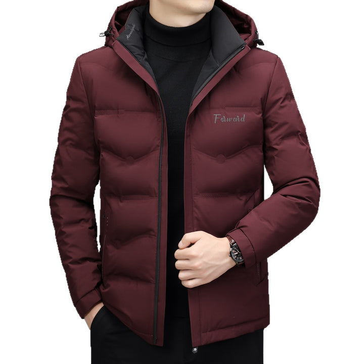 Herren Steppjacke mit Kapuze und schlanker Thermofütterung – Marzano