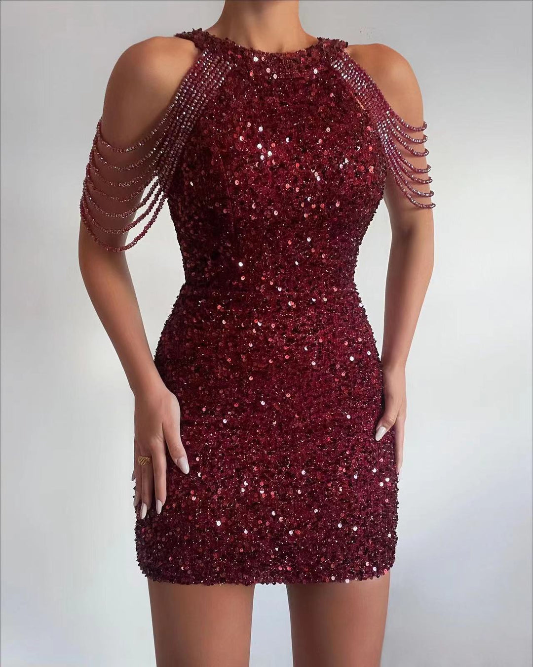 Damen Glitzerndes Abendkleid Echo Archiv