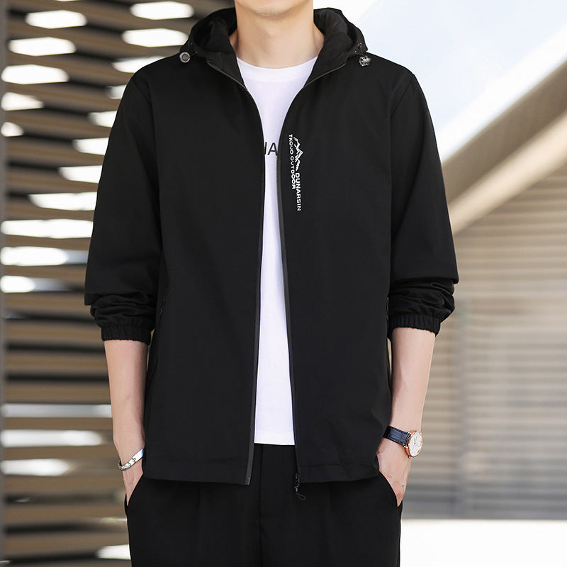 Herren Leichte Outdoorjacke mit verstellbarer Kapuze Echo Archiv