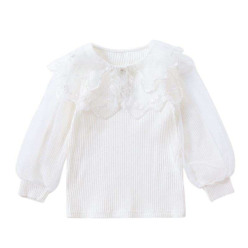 Damen Bluse mit eleganter Spitzenverzierung Echo Archiv