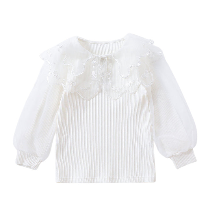 Damen Bluse mit eleganter Spitzenverzierung Echo Archiv
