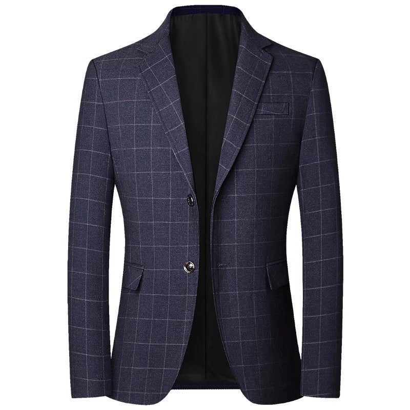 Herren Slim-Fit Sakko im Karo-Look mit klassischem Knopfverschluss Echo Archiv