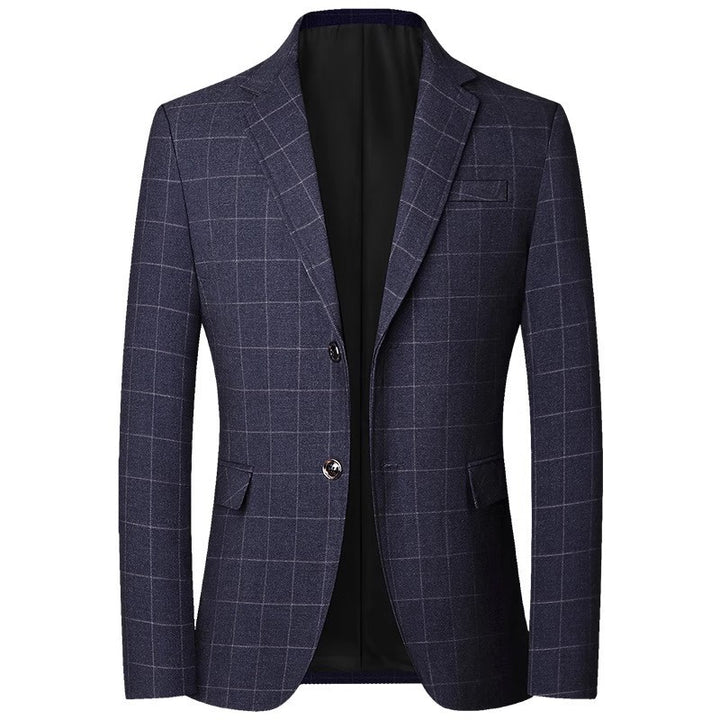 Herren Slim-Fit Sakko im Karo-Look mit klassischem Knopfverschluss Echo Archiv