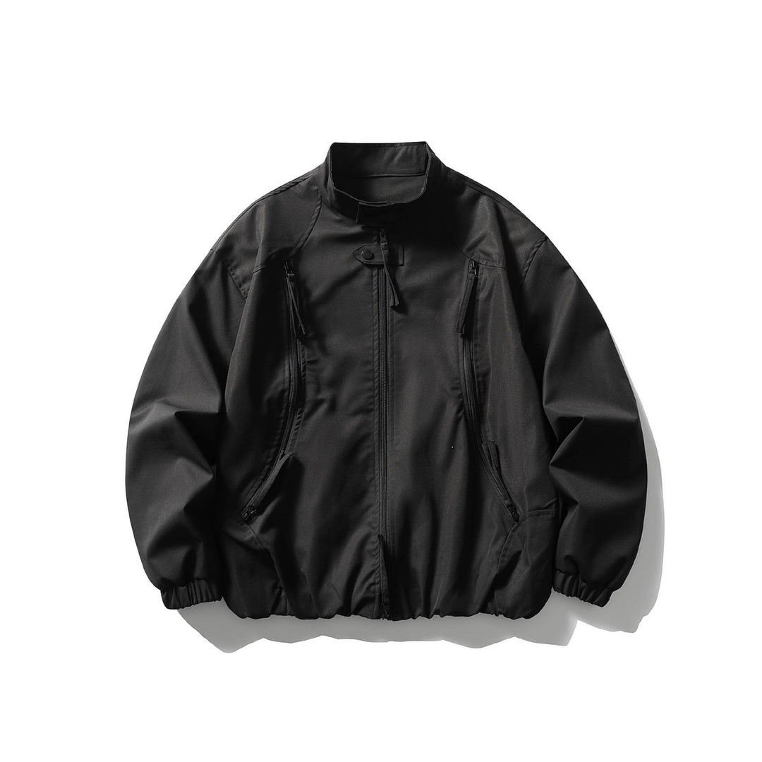 Herren Leichte Utility-Bomberjacke mit Stehkragen Echoarchiv