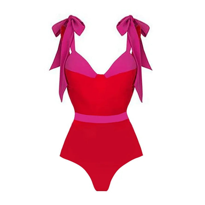 Damen hochtailliertes Bikiniset mit Wickelrock Echo Archiv