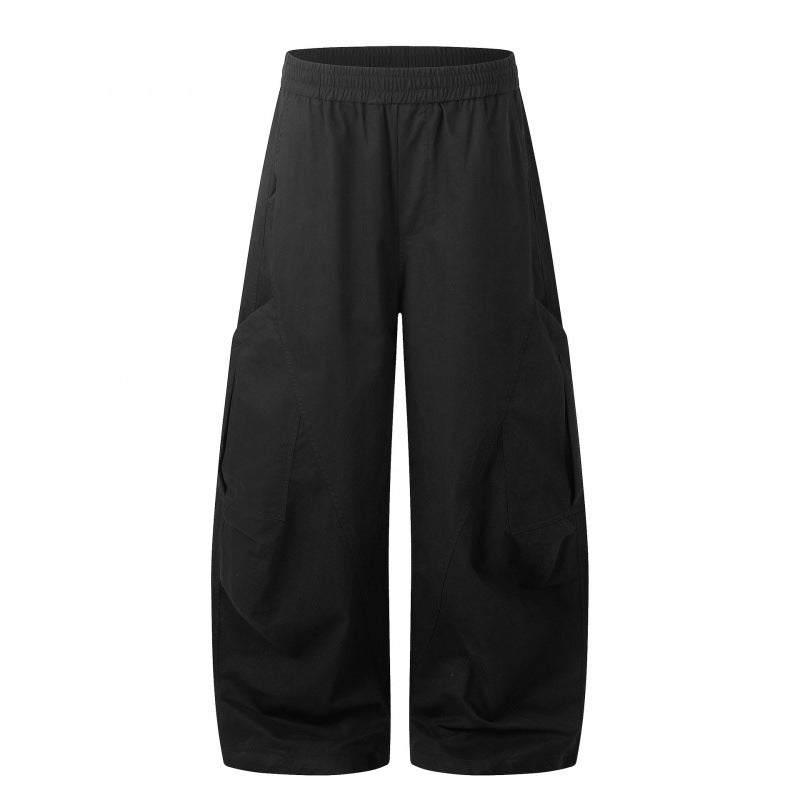 Damen Weite Cargo-Culotte-Hose mit elastischem Bund und multifunktionalen Aufsatztaschen Echo Archiv