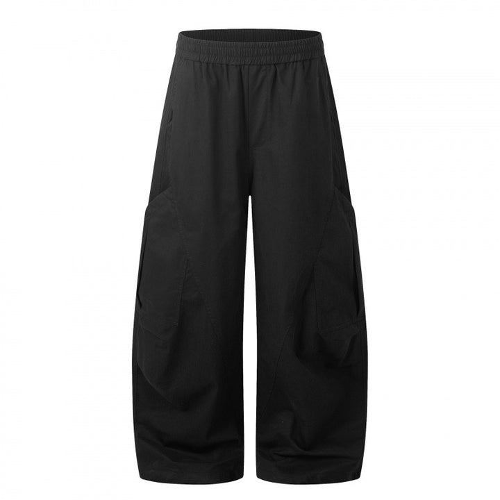 Damen Weite Cargo-Culotte-Hose mit elastischem Bund und multifunktionalen Aufsatztaschen Echo Archiv