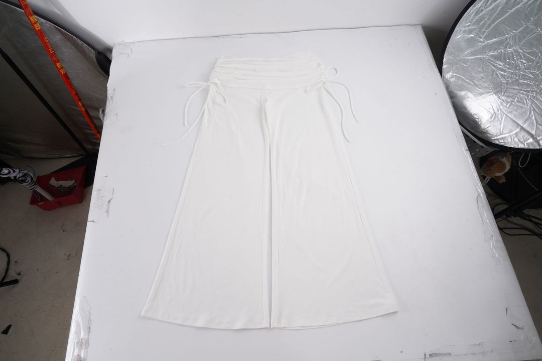 Damen Palazzo-Loungehose mit Raffung-Umschlagbund und Komfortstretch Echo Archiv
