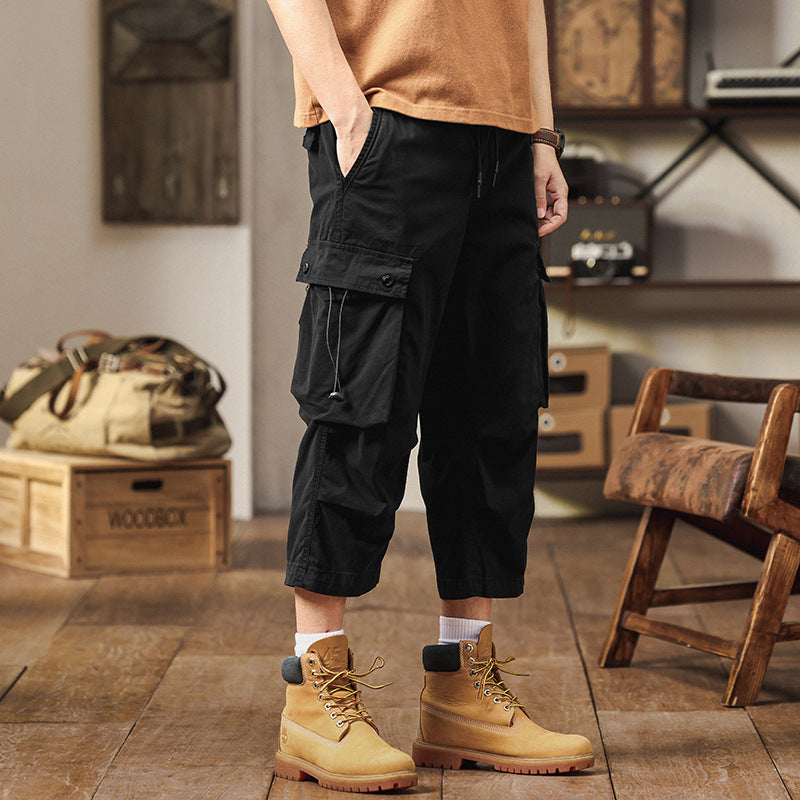 Herren Cargo-Hose mit multifunktionalen Taschen und elastischem Bund Echoarchiv 1758210203