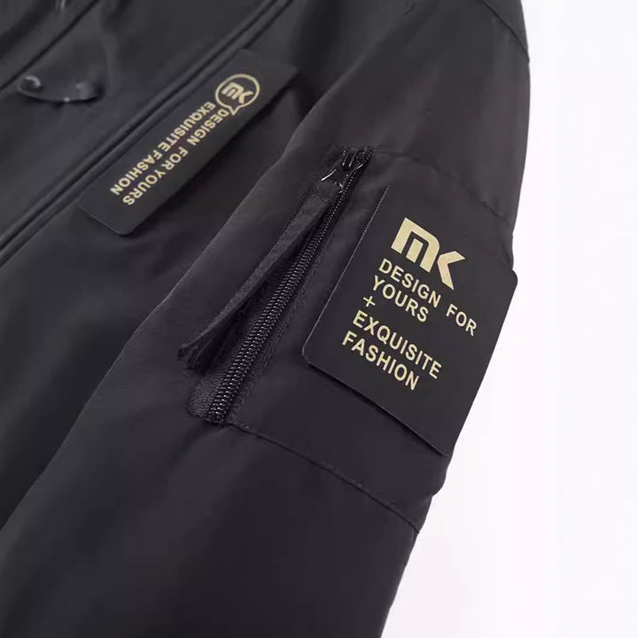 Herren Kapuzen-Fieldjacke mit Camouflage-Netzfutter und wasserabweisender Utility-Außenlage Echoarchiv