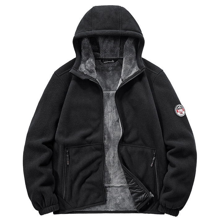Herren Fleecejacke mit Kapuze Echo Archiv