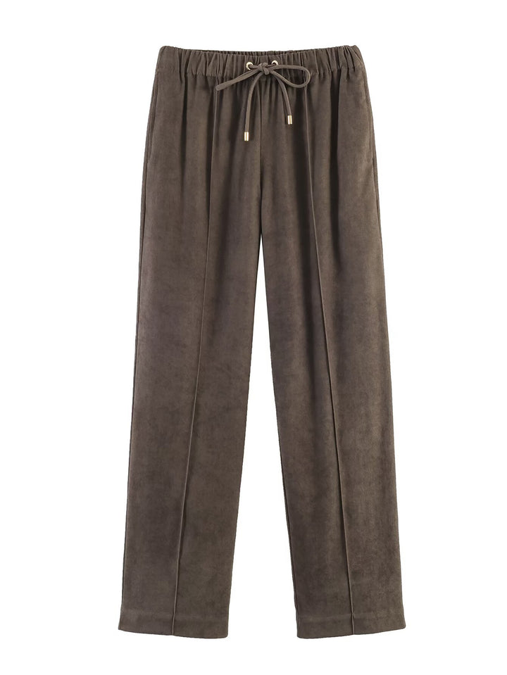 Damen Kurzblouson im Velours‑Look mit spitzem Hemdkragen und Gummizugsaum Echo Archiv