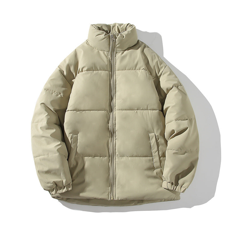Herren isolierte Steppjacke mit hohem Kragen und elastischen Bündchen Echoarchiv