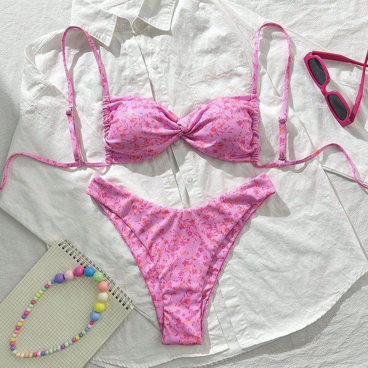 Damen Bügel-Bikini mit blühendem Design Echo Archiv